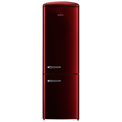 Gorenje ORK193 Freestanding Fridge Freezer, A+++ Energy Rating, Right-Hand Hinge, 60cm Wide Burgundy